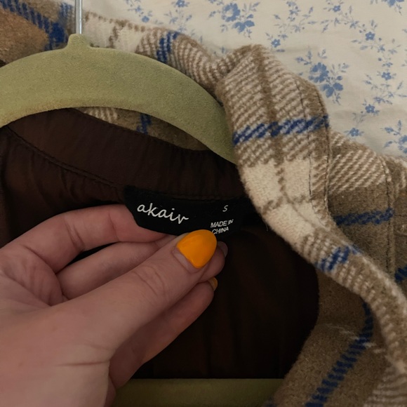 plaid shacket - Picture 2 of 2